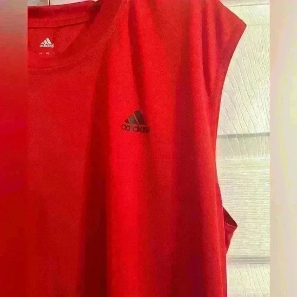 Red adidas Climalite Activewear Tops for Men, size Medium - Picture 3 of 8